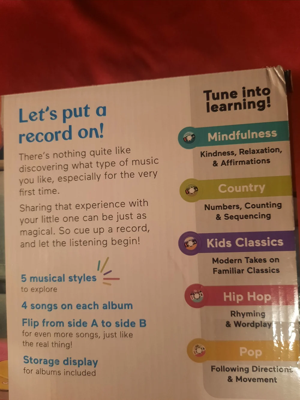 Fisher-Price My First Rockin' Record Player 20 Songs Learning Toy